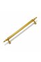Peak 1. Quality Metal Gold Handle Suitable for 224 mm (10 Pieces) Including Mounting Screws