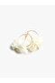 Flower Hoop Earrings - 3