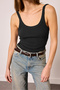 Thin Strap Ribbed Basic Athlete Top - 3
