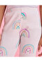 Girls White Printed Leggings - 4