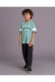 Boys Green Oversized Graphic Short Sleeve T Shirt - 2