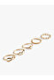 Stone Detailed 5-Piece Ring Set - 2