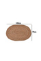 FFD Handmade Indian Braided Jute Rug Carpet - Natural Oval Area Rug for Boho Home Decor - 2