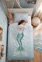 Coral Queen Patterned Single Baby Kids Duvet Cover Set - 3