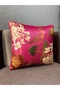 Robin-9372 Imported Silk Velvet Fuchsia Pink Floor Cushion Cover 43X43 Size - 3