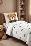 Bow Tie Friend Patterned Single Baby Kids Bedding Set - 6