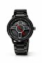 SteerX Men’s Sport Watch Stainless Steel Black Strap Analog Quartz Steering Dial Wristwatch