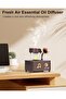 Raindrop Humidifier 250ml LED Cool Mist Diffuser Auto Power Off Bedroom Wood Grain - 5