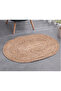 FFD Handmade Indian Braided Jute Rug Carpet - Natural Oval Area Rug for Boho Home Decor - 5