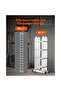 Multi-Purpose Foldable Ladder - (4x 4 Silver) - 7