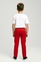Children's Cotton Gabardine Trousers with Elastic Waist and Laces - 2