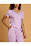 Women Purple Pajama Set 2 Piece - 4