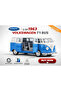 1:24 1963 Volkswagen T1 Bus Blue-White Die-Cast Collectible Model