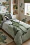 Small Dinosaur Patterned Single Baby Kids Bedding Set - 3