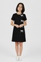 Girl's Bow Detailed Cotton Lined Dress