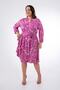 Plus Size Women's Button Detailed Dress Pink - 5