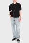 100% Cotton Regular Fit Zippered Polo Men's Polo Xm001977 Af20139 Uc001 - 2