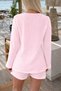 Women's Shorts Set Muslin Fabric Lace-Up Top and Bottom Summer Set - 6