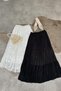 Vd Women's Lined White 3 Layer Chiffon Skirt - 3