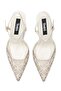 Women's Ankle-Wrapped Special Patterned Closed-Toe Stylish Stone Embellished Evening Dress Shoes 14240 - 6