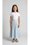 Girl's Lyocell Fabric Pleated Comfortable Skirt with Elastic Waist - 2