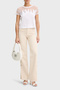 Logo Transparent Shoulder Detail Cotton t Shirt t Shirt Xw002332 Af10356 U0002 - 2