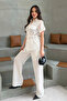 Women's Lace-Up Woven Set – Fresh & Urban Style - 3