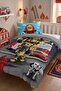 Little Hero Firefighter Patterned Single Baby Kids Bedding Set - 4