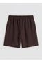 Vizyon New Season Women's Shorts with Elastic Waist and Linen Look - 4