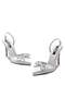 Women's High Heel Stone-Embellished Bow Satin Evening Shoes 350 - 8