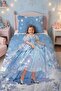 Magic Balloon Star Patterned Single Baby Kids Bedding Set