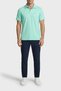 Stretch Regular Fit No-Closure Polo Collar t Shirt Men's Polo Collar t Shirt Isr3201 Mgrn - 2