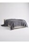 Şaheser Home Mona Pike 220X240 cm – Jacquard Waffle Weave – Double Size – Soft and Light Gray - 2