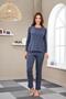 23553 Women's 4 Season Soft Comfortable Cut Long Sleeve Soft Pajama Set