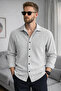 Men's Ribbed Shirt – Regular Fit Comfortable Cut, Modern and Stylish Design