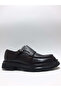 Genuine Leather Brown Double Buckle Lightweight Laceless Classic Casual Model Men's Shoes - 2