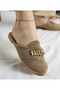 Forlan Special Model Straw Embroidered Stone Detailed Slippers - 3