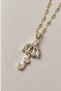316L Surgical Steel Tarnish-Resistant Gold Chain Necklace Minimalist Umbrella Model 42+5cm - 3