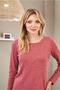 23553 Women's 4 Season Soft Comfortable Cut Long Sleeve Soft Pajama Set - 4