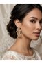 Elagant Model Wedding Bridal Earrings Evening Dress Costume Earrings - 3