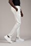 Slimfit Dobby Summer Jogger Pants with Threaded Waistband and Elastic Lycra - 2