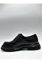 Genuine Leather Brown Double Buckle Lightweight Laceless Classic Casual Model Men's Shoes - 3