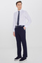 Men's Navy Blue Cotton Slim Fit Slim-Fit 5-Pocket Stretch Casual Trousers