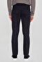 Men's Black Cotton Slim Fit Slim-Fit 5-Pocket Stretch Casual Pants - 5