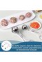 2 Pieces Stainless Steel Meatball Ice Cream Shaping Tongs Scissors - 2
