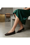 Women's Babet Gold Buckle Women's Leather Babet Casual Stylish Comfortable Non-Slip Sole Shoes - 4