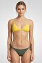 Women Plain Bikini Bottom, Olive