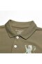Kids’ Slim Fit Lion Embroidered Cotton Polo - 5