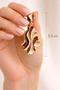 Wave Form Earrings Anti-Tarnish Plating, Stylish and Modern Bijouterie Earrings - 2
