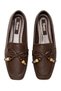 Women's Non-Slip Sole Blunt Toe Bowknot Bead Detailed Casual Patterned Ballerina Shoes 19150 - 6